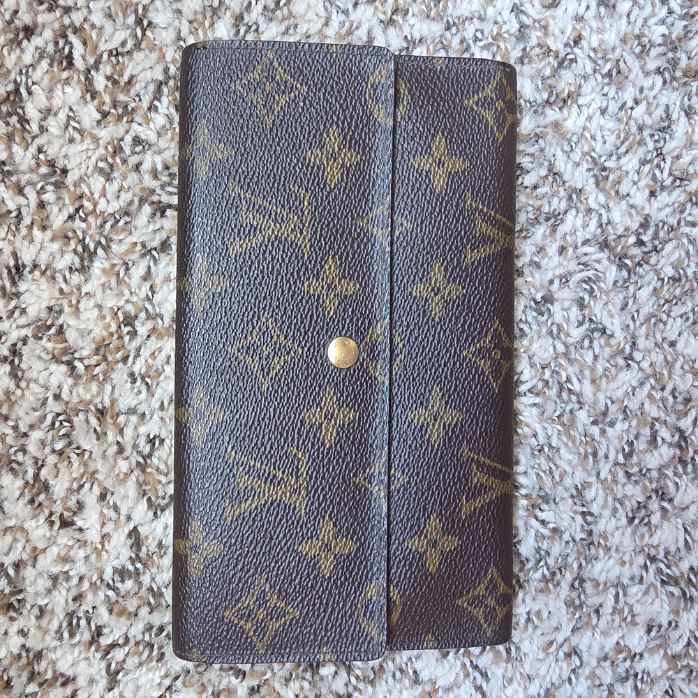 Louis Vuitton Brown and Gold Monogram Clutch